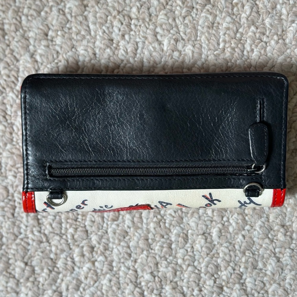 Brighton Red and White Graphic Wallet - Picture 10 of 17